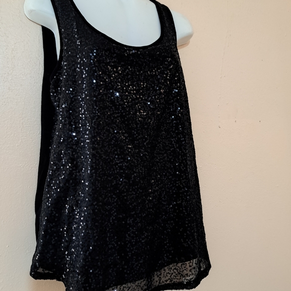 Apt. 9 Tops - APT 9 Women Blause  Sequin Size M black